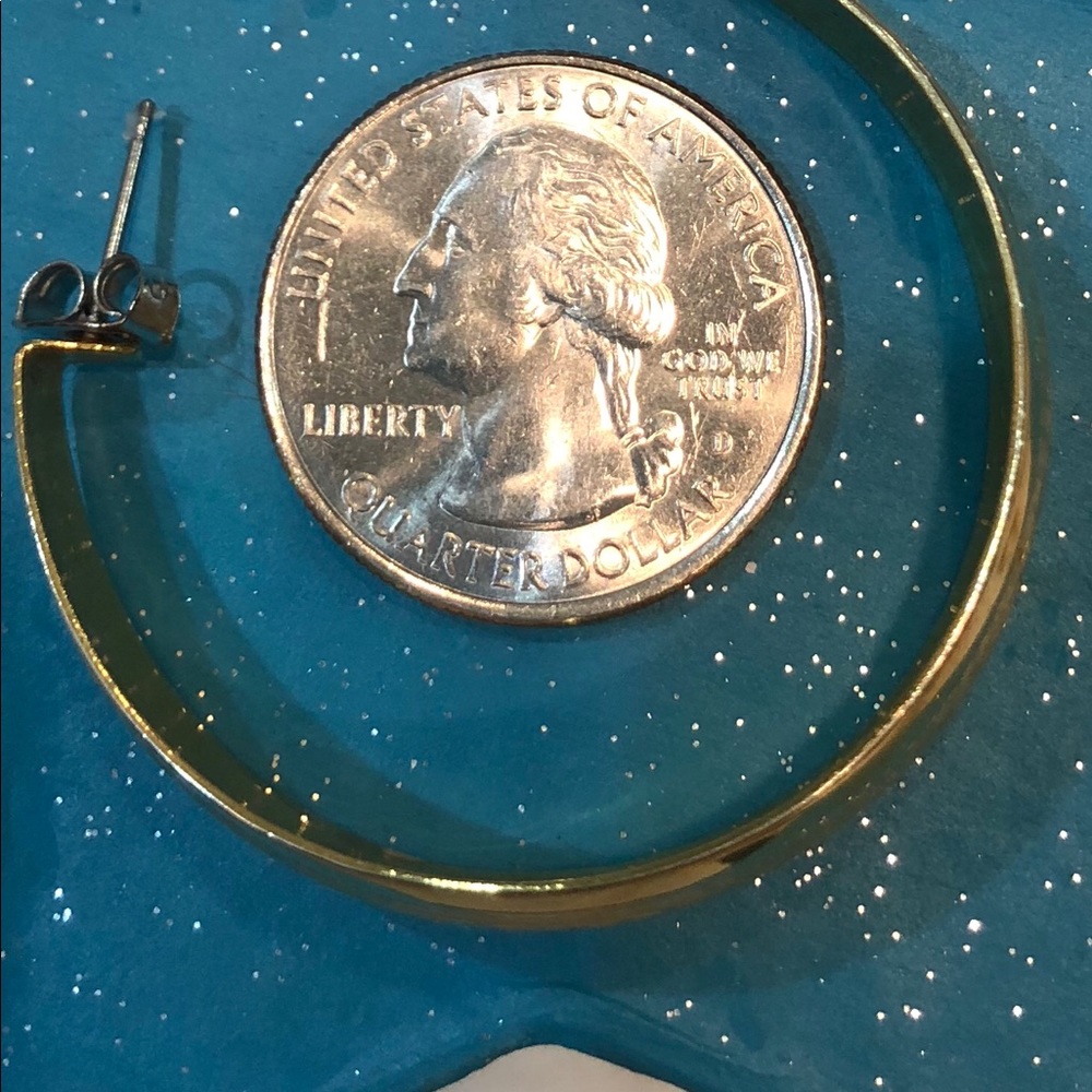 ‼️SOLD Gold-Washed Earrings; Beautifully Scrolled. - Picture 3 of 4